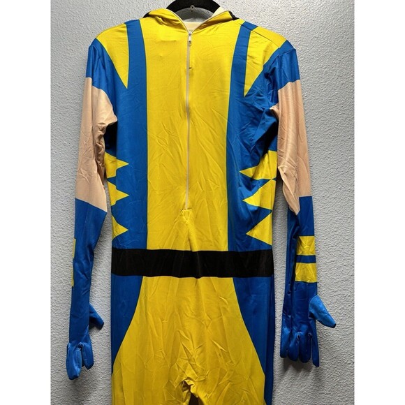 Marvel Wolverine Superhero 2nd Skin Costume Dress Up Adult Large Full Jumpsuit - Picture 12 of 16